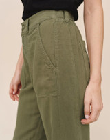 Porkchop Darted Knee Pant - Olive Green 