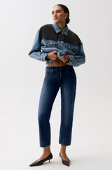 Issa Mid Rise Relaxed Ankle Straight - Mirage