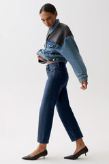 Issa Mid Rise Relaxed Ankle Straight - Mirage