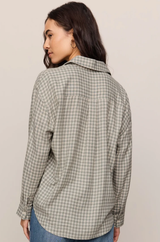 River Plaid Button Up-  Emerald Cove