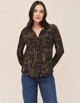 Utility Pocket Button Down - Ditsy Camo Print