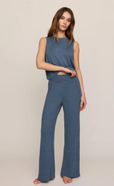 Dawn Smocked Pant - True Navy