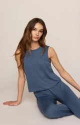 Sloan Soft Knit Tank- True Navy
