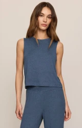 Sloan Soft Knit Tank- True Navy