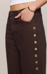 Z Supply Off Duty Bowed Ankle Jean- Gilded Umber