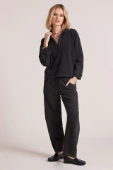 Bobi Los Angeles Barrel Leg Sweatpant- Faded Navy