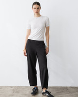 Ripley Rader Ponte Knit Barrel Pant- Black