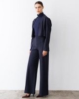 Ripley Rader Ponte Knit Boxy Blazer- Navy