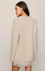 Z Supply Meadow Muse Lace Mini Dress- Frosted Pearl