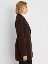 NIC + ZOE Knit Twill Wrap Jacket- Java