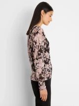 NIC + ZOE Cobbled Streets Sweater- Pink Multi