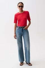 Pistola Harlowe Relaxed Baggy Jean- Serpentine