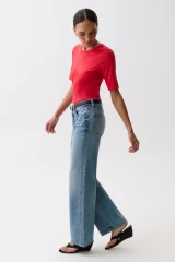 Pistola Harlowe Relaxed Baggy Jean- Serpentine