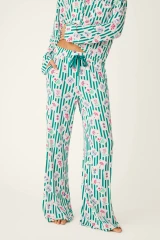 PJ Salvage Mahjong Queen Dreams Print PJ Set- Greenlake