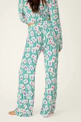 PJ Salvage Mahjong Queen Dreams Print PJ Set- Greenlake