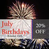 July Birthday Discount