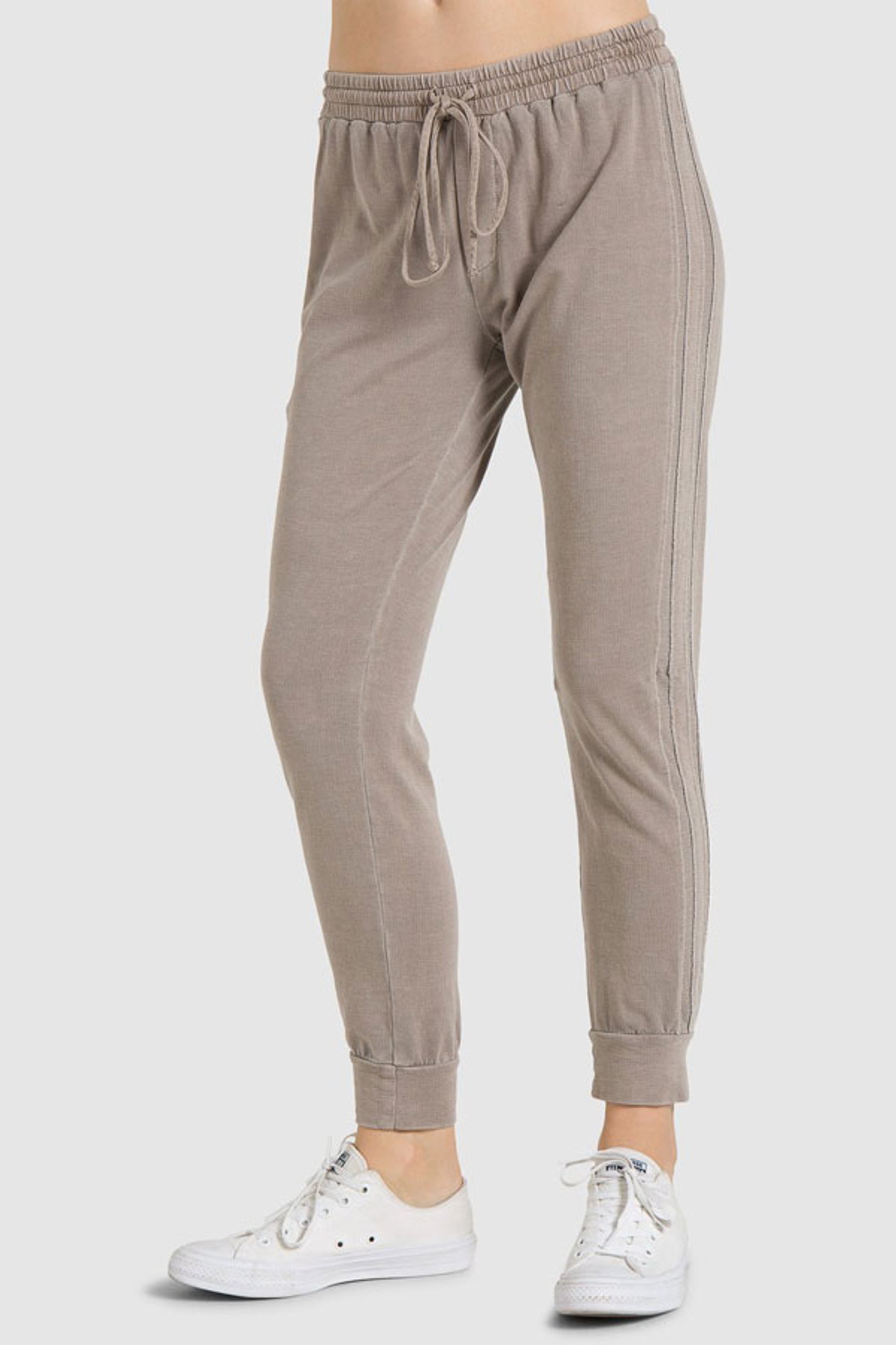 Bella Dahl Raw Edge Stripe Jogger Eagle Rock