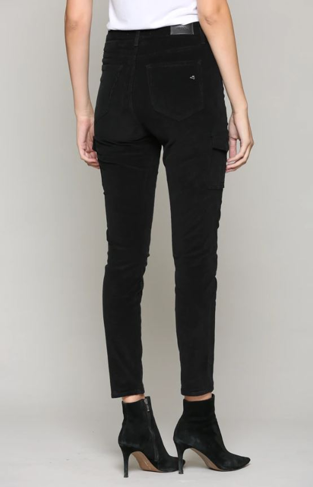 black corduroy skinny jeans