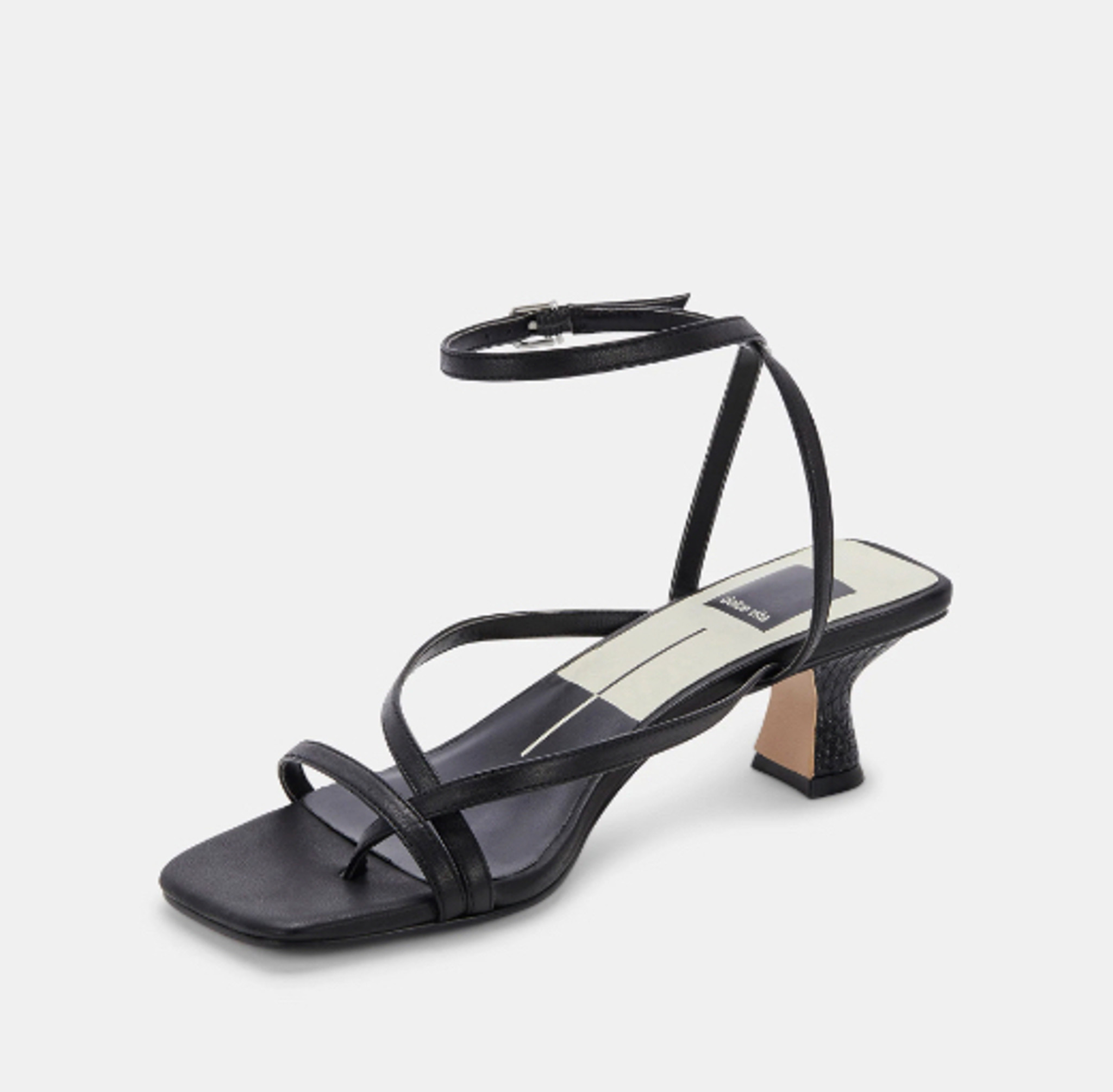 CRYSTAL LEATHER HIGH HEELED SANDALS - Black | ZARA United States