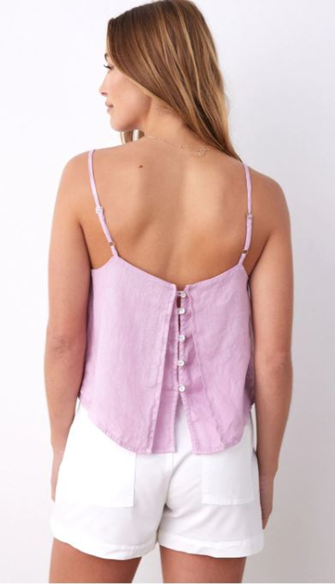 Button Front Light Cami