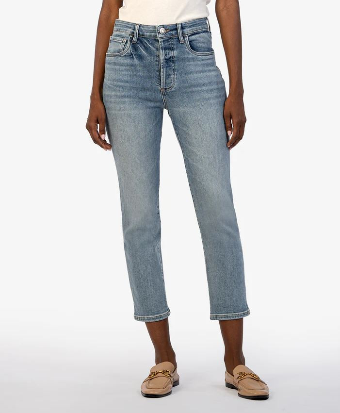 Elizabeth High Rise Straight Leg Jeans - Clarity | PLUS SIZE AVAILABLE | Kut from the Kloth main image 1