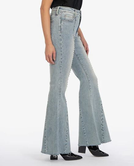 Kut From the Kloth Stella Fab Ab Studded High Waist Flare