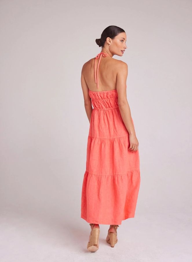 slim fit dress slacks Kalia Halter Dress Hibiscus Hawaiian Quilt – [ki-ele] main image 0
