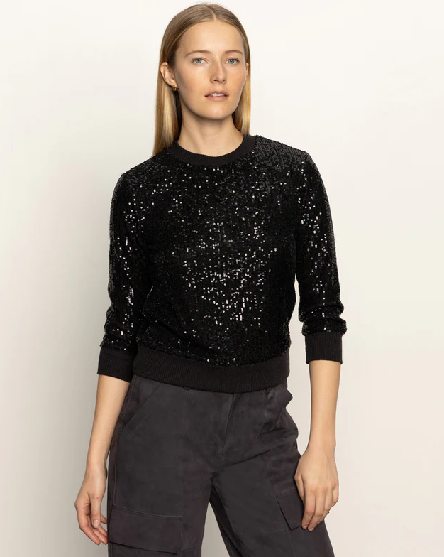 Sanctuary Relaxed Sparkle Popover- Black
