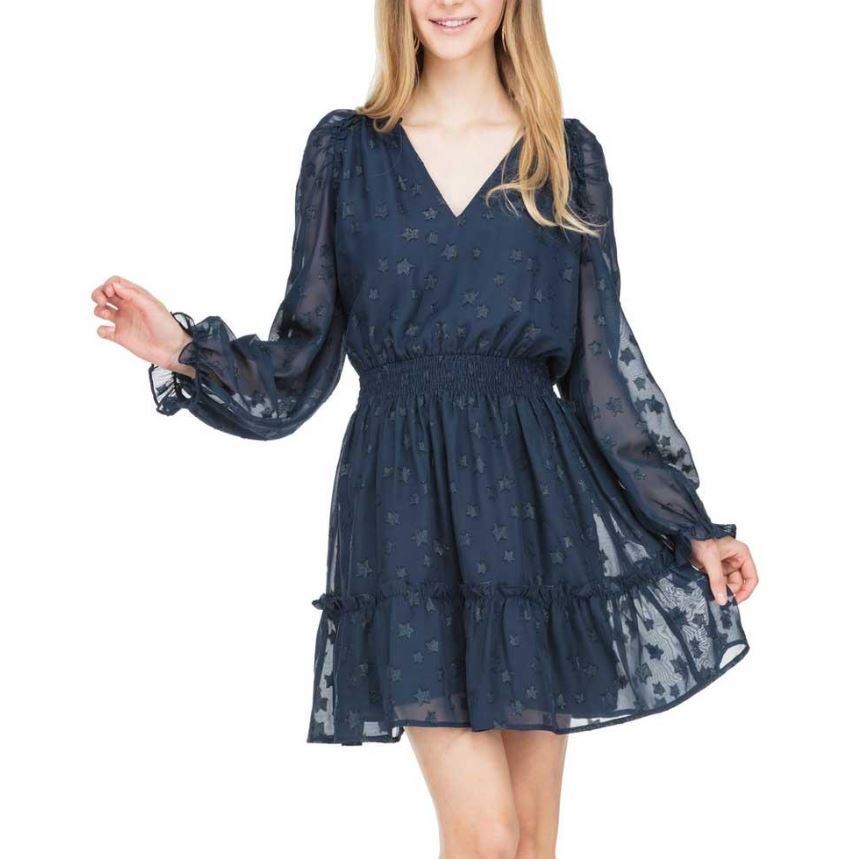 navy blue dress for plus size women Karen Kane Women's Puff Sleeve Tiered Shirtdress, 2X over bodice detail romantic wedding dress Select Loafer Size:43 ASOS DESIGN Dress Womens