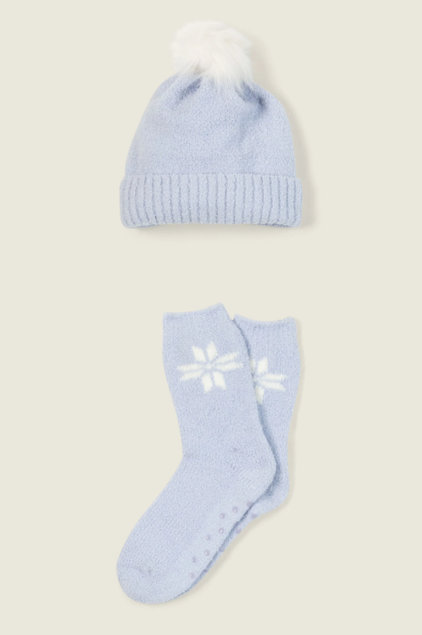NWT P.J. Salvage Après All Day Beanie Light Blue P.J. Salvage Après All Day Velour Long Sleeve Top - The Blue  main image 4