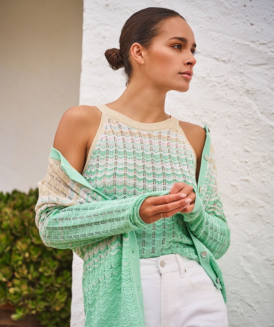EsQualo Lurex Top ZZ - Multi Color
