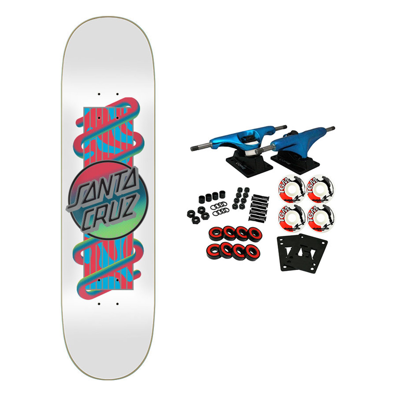 Santa Cruz Skateboard Complete Electric Lava Dot VX 8.0