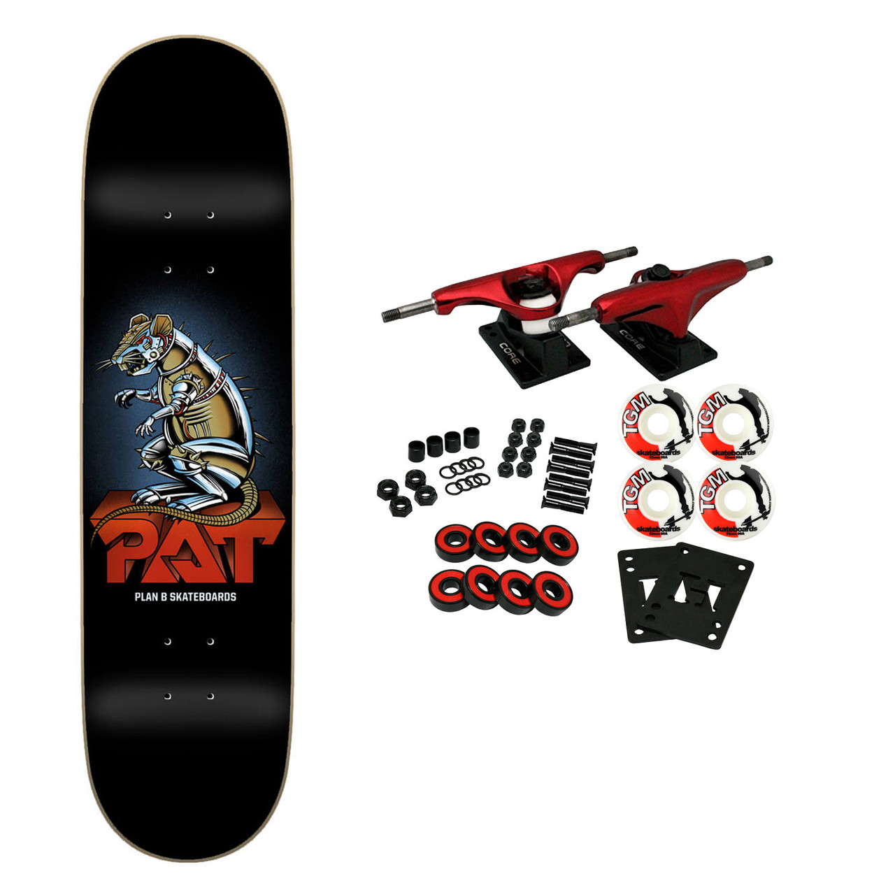 Plan B Skateboard Complete Pat Duffy Ratt 8.0