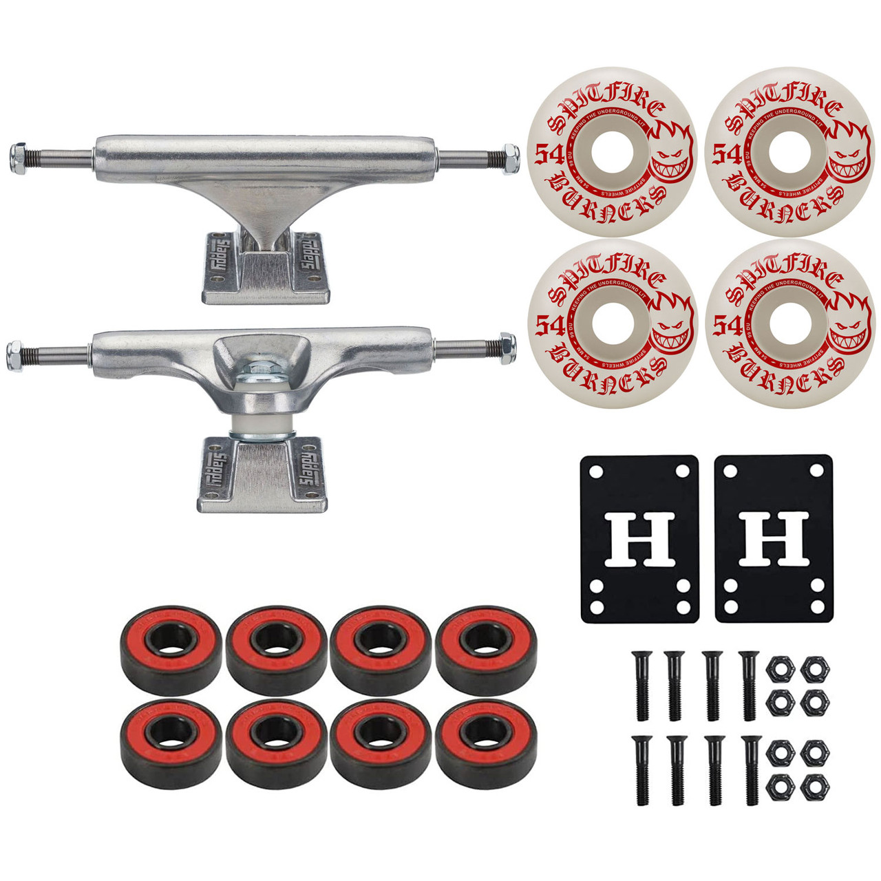 Slappy Skateboard Trucks Inverted Hollow Silver 8.5