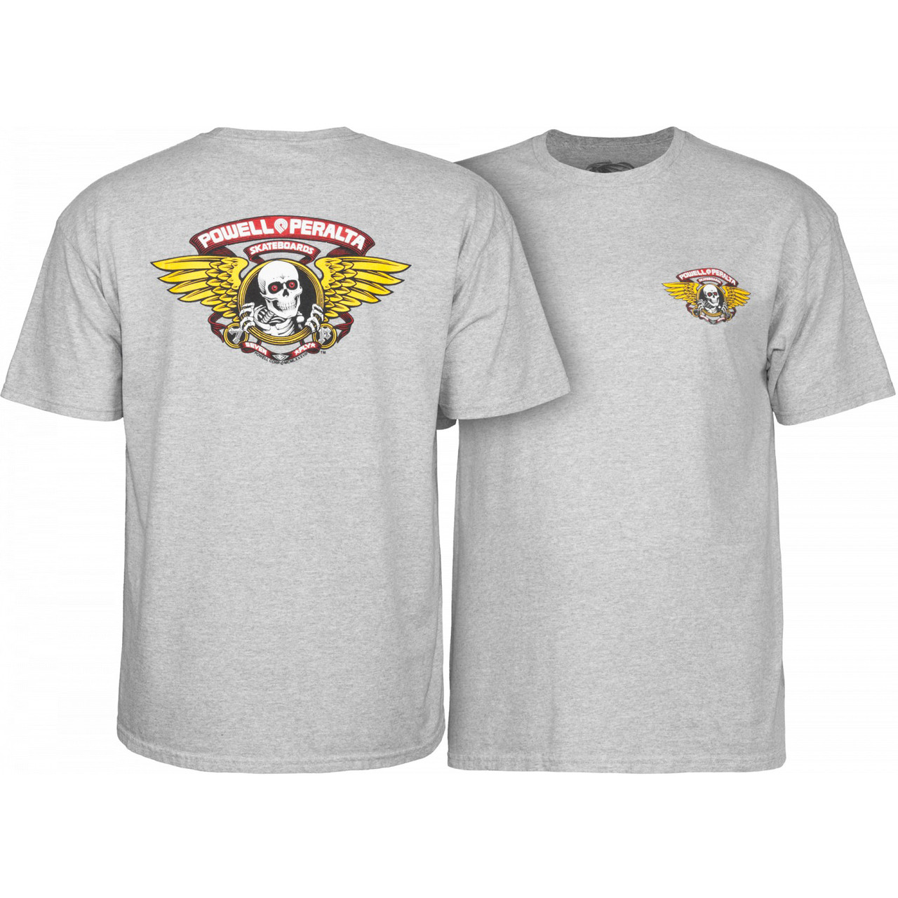 Powell Peralta Shirt Winged Ripper Gray