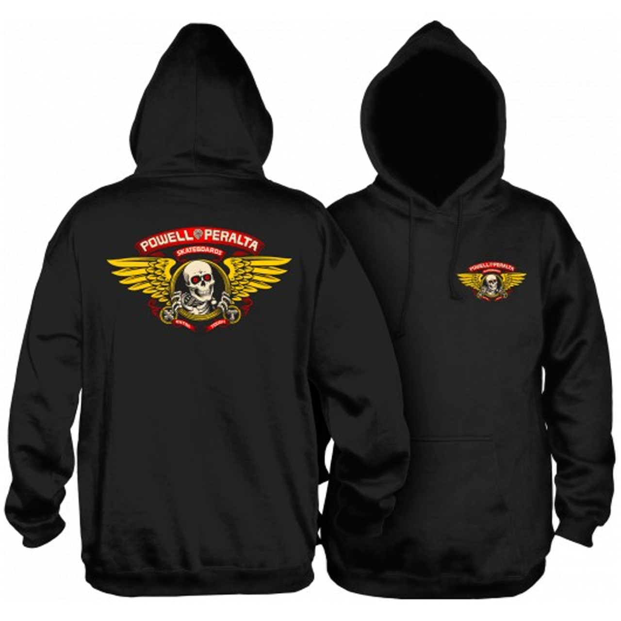 Powell Peralta Hoodie Winged Ripper Black