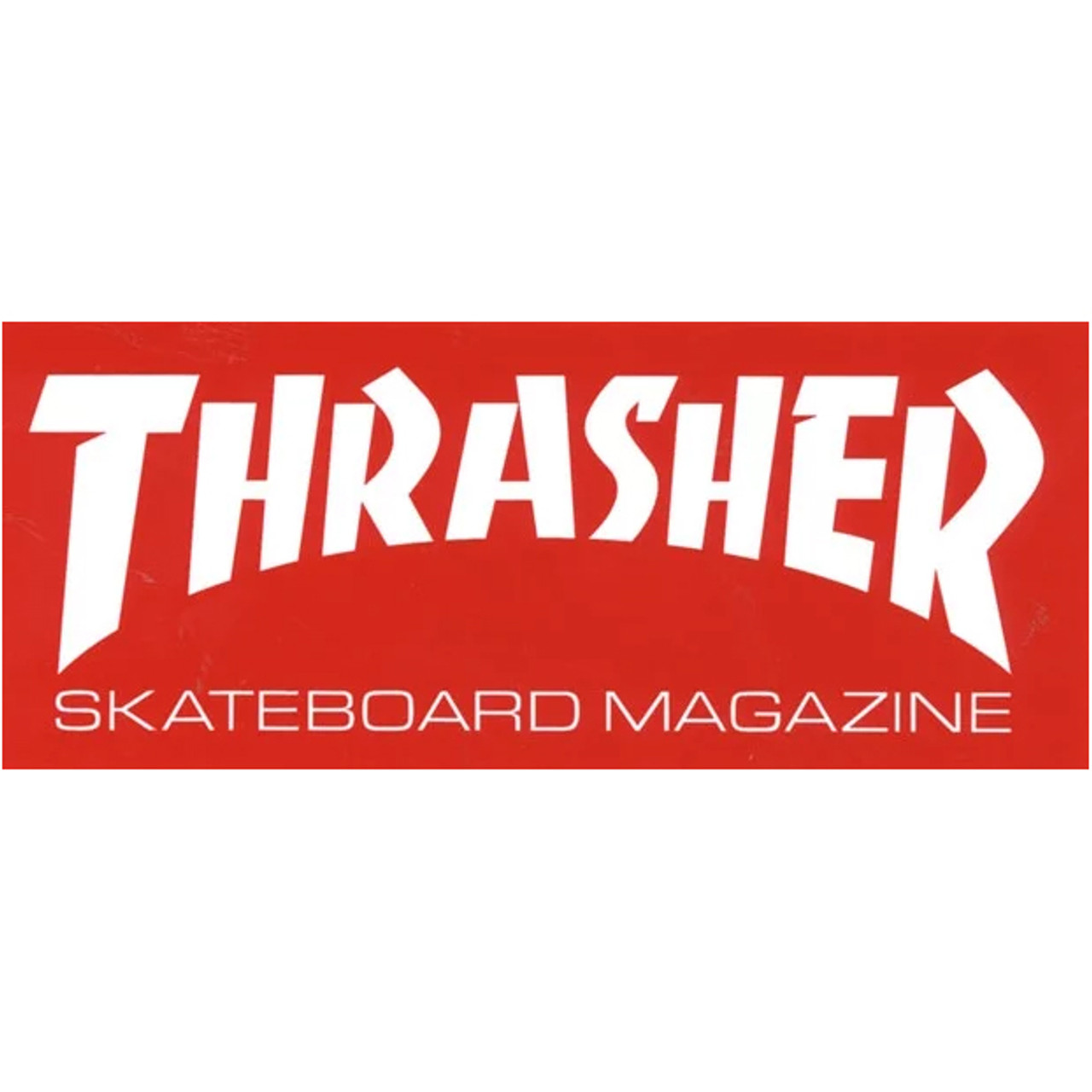 Thrasher Sticker Mag Logo Large Red 3.5