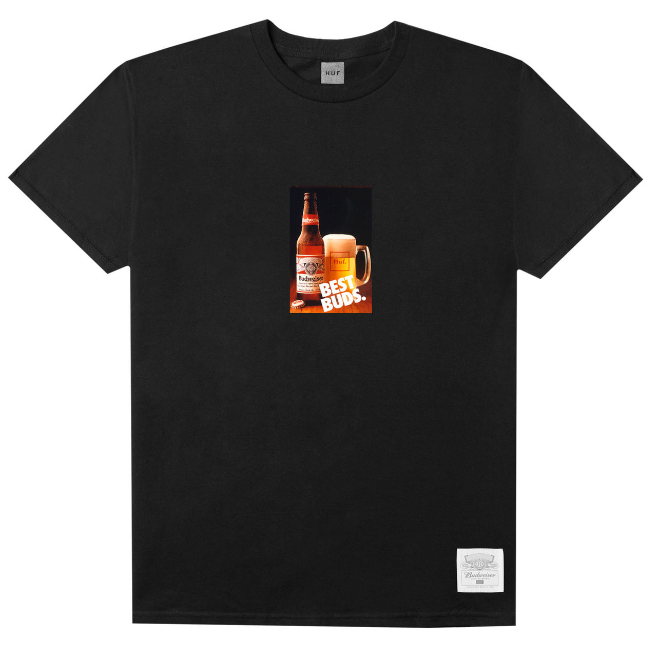 Huf X Budweiser Shirt Best Buds Black