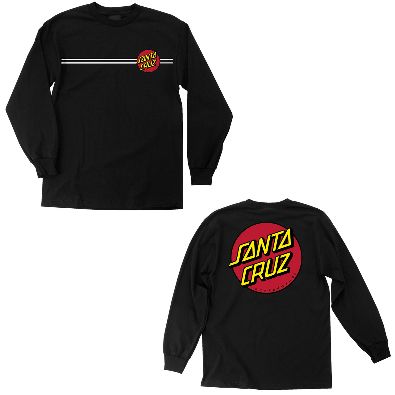 Santa Cruz Longsleeve Shirt Classic Dot Black