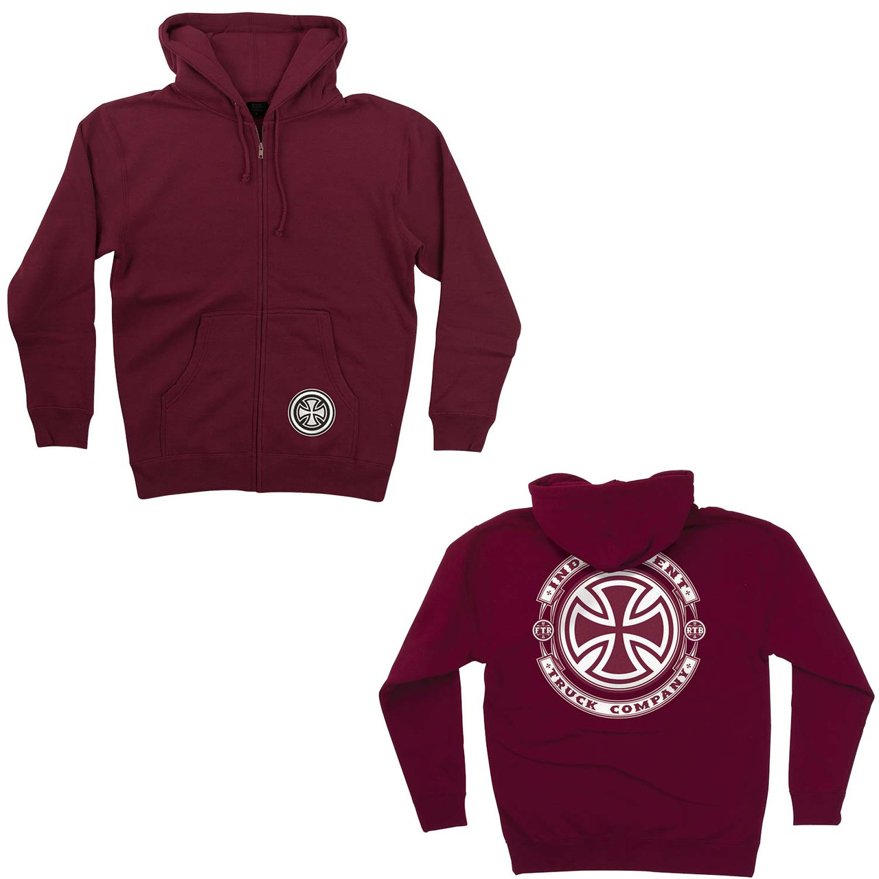 maroon zip up