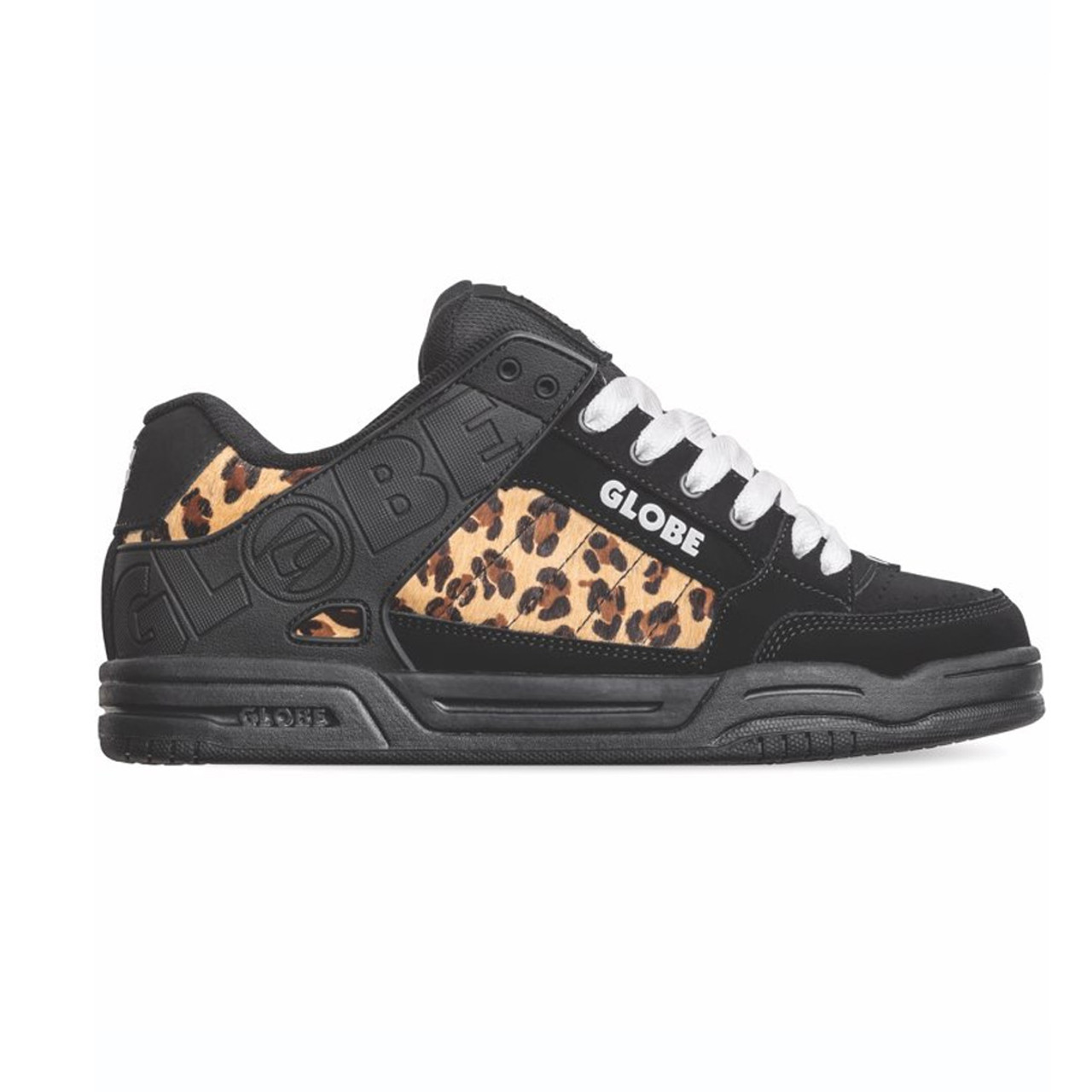 Globe Shoes Tilt Black/Cheetah - TGM 