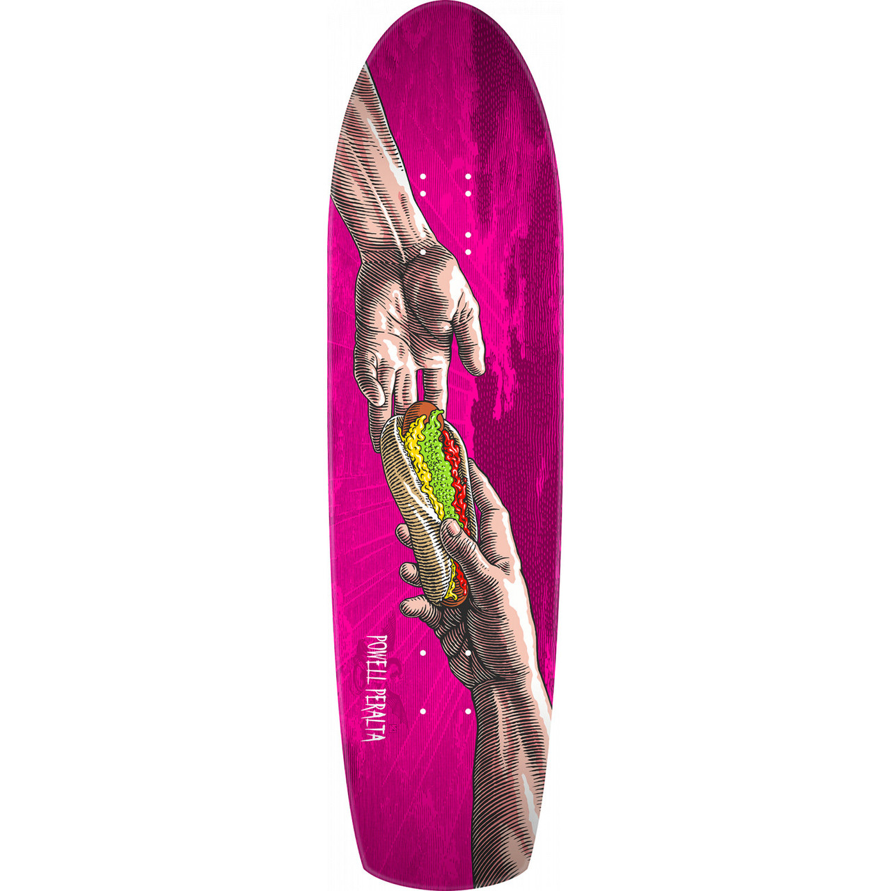 Powell Peralta Deck Hands Fun Shape Magenta 8.4