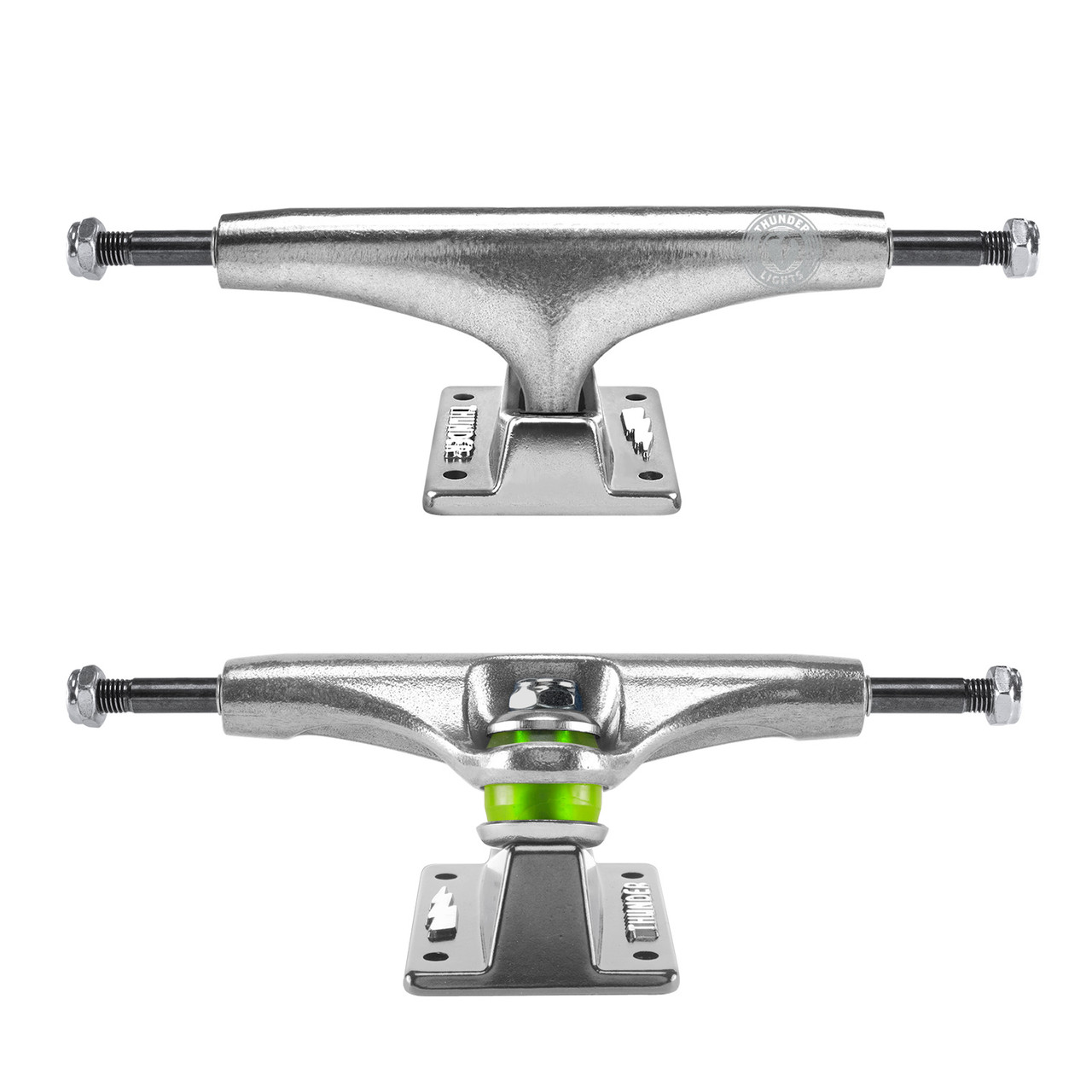 Thunder Skateboard Trucks 147 Lights Polished II Silver 8.0