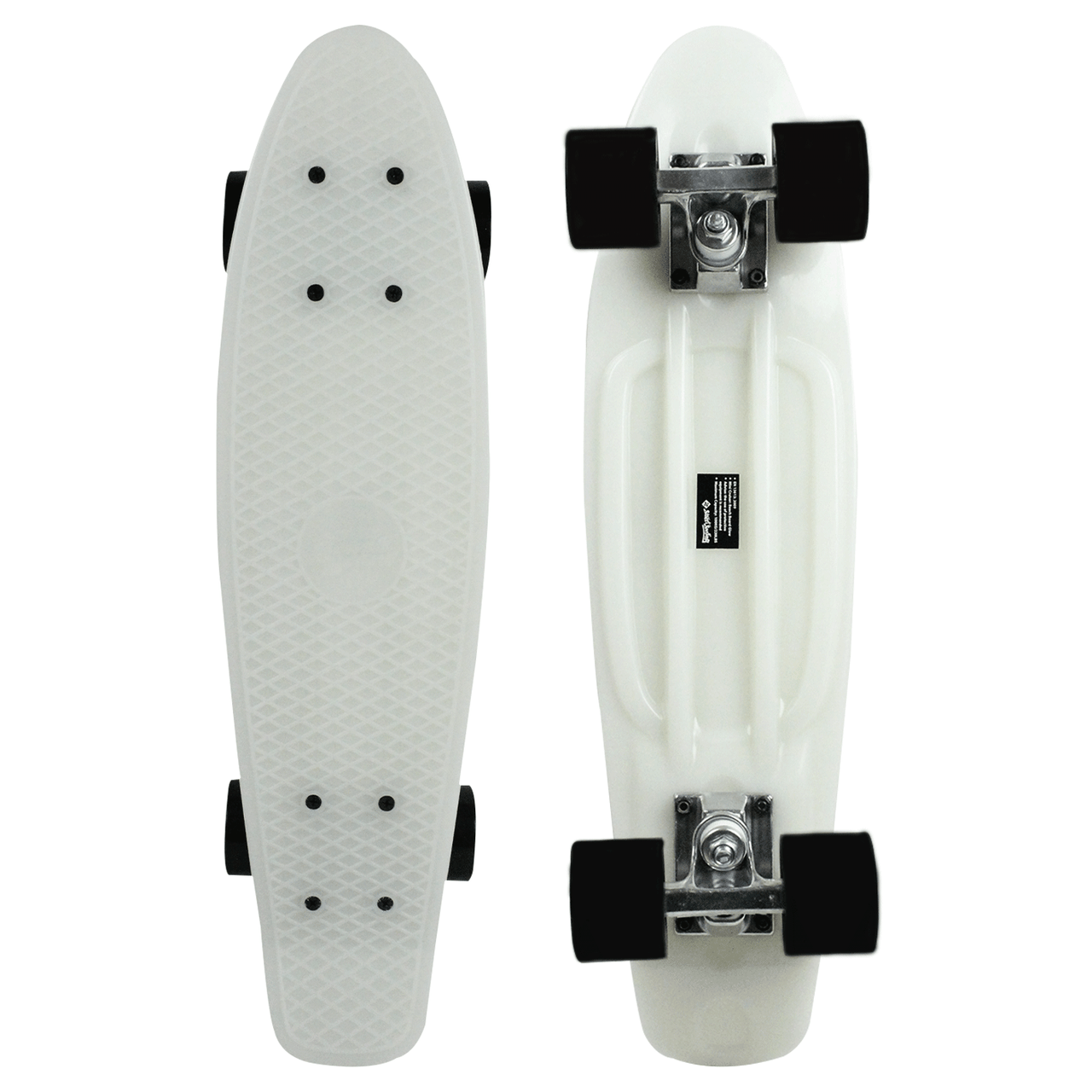 dam grot wolf Street Surfing Plastic Cruiser Skateboard Beach Board Glow White