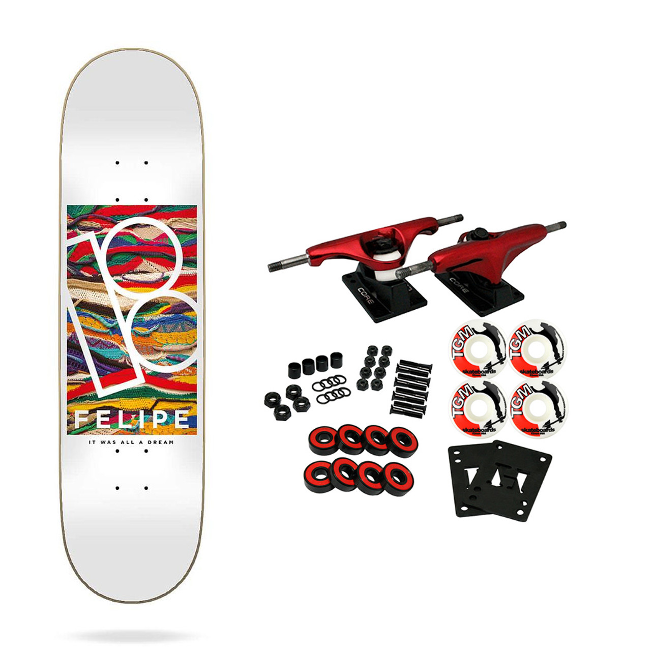 Plan B Skateboard Complete Felipe Gustavo Koogie 8.0