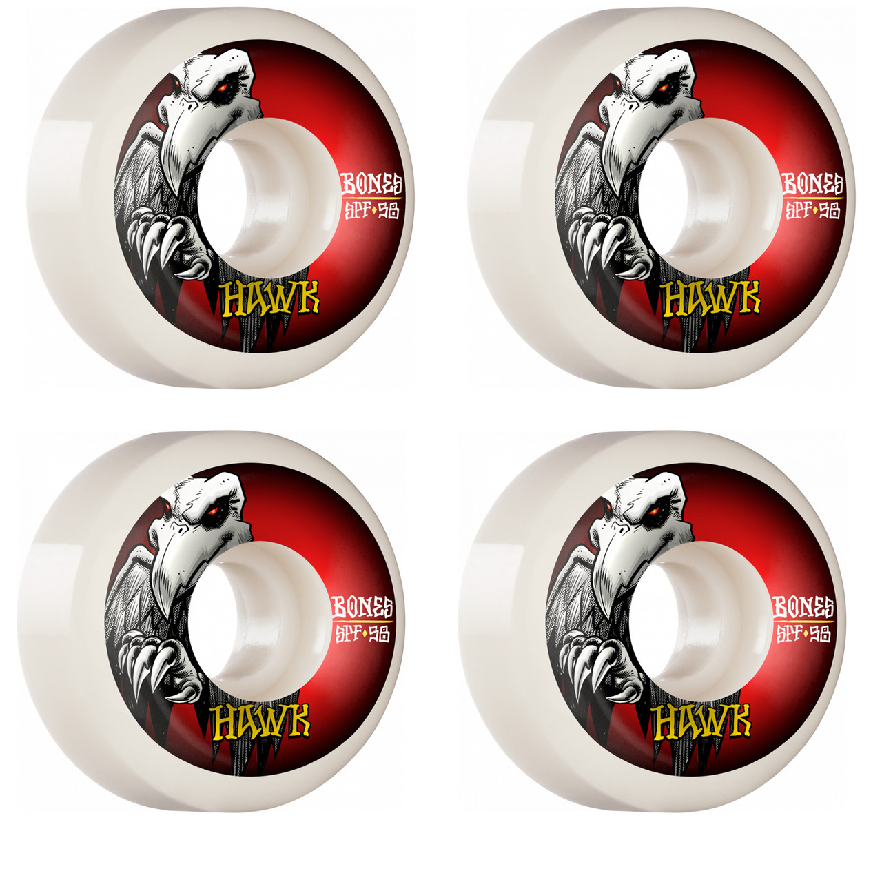 Bones Wheels 58mm Tony Hawk Falcon II P5 Sidecut SPF 84B (104A)