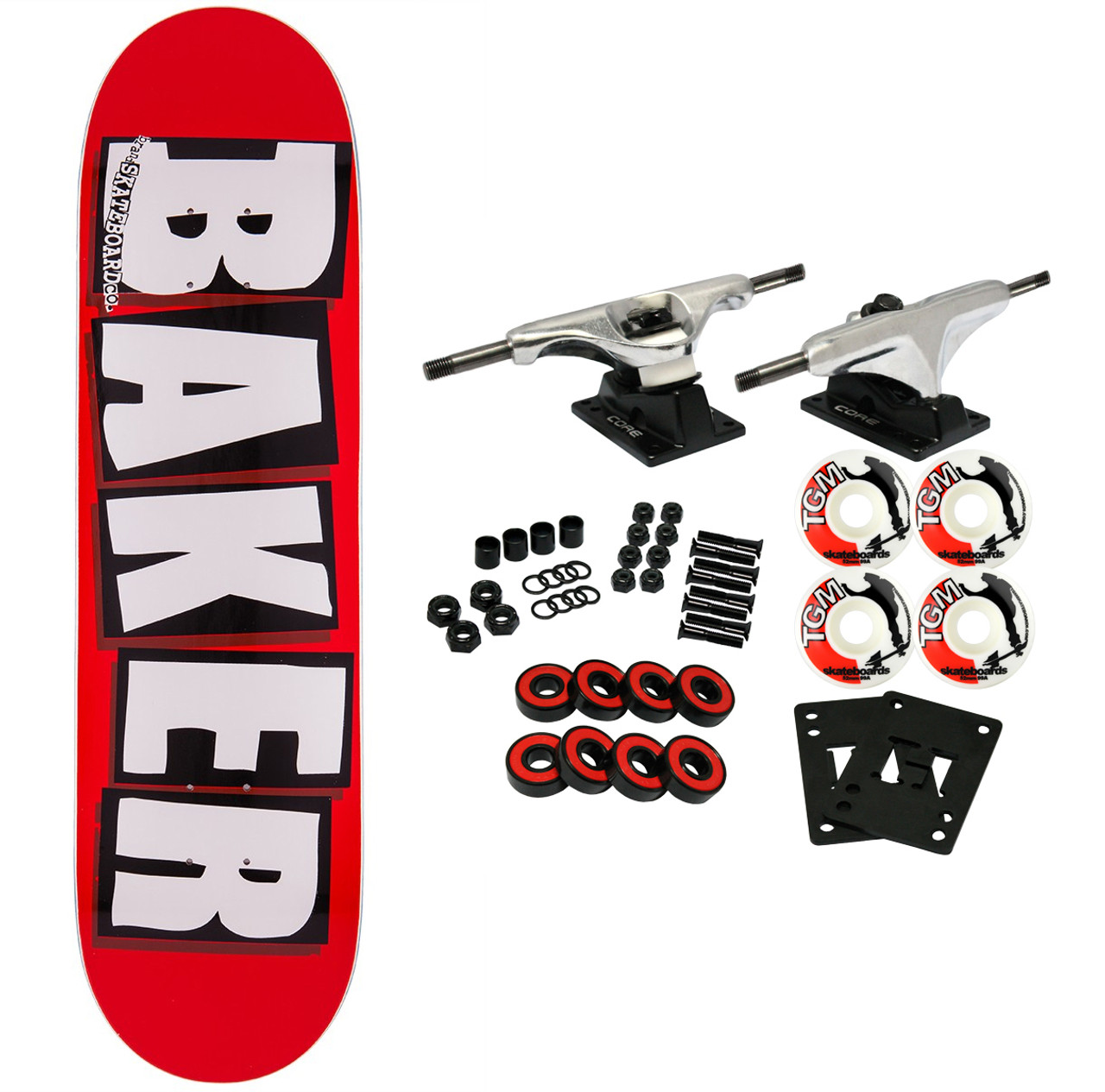 Baker Complete Brand Logo Red/White 8.625