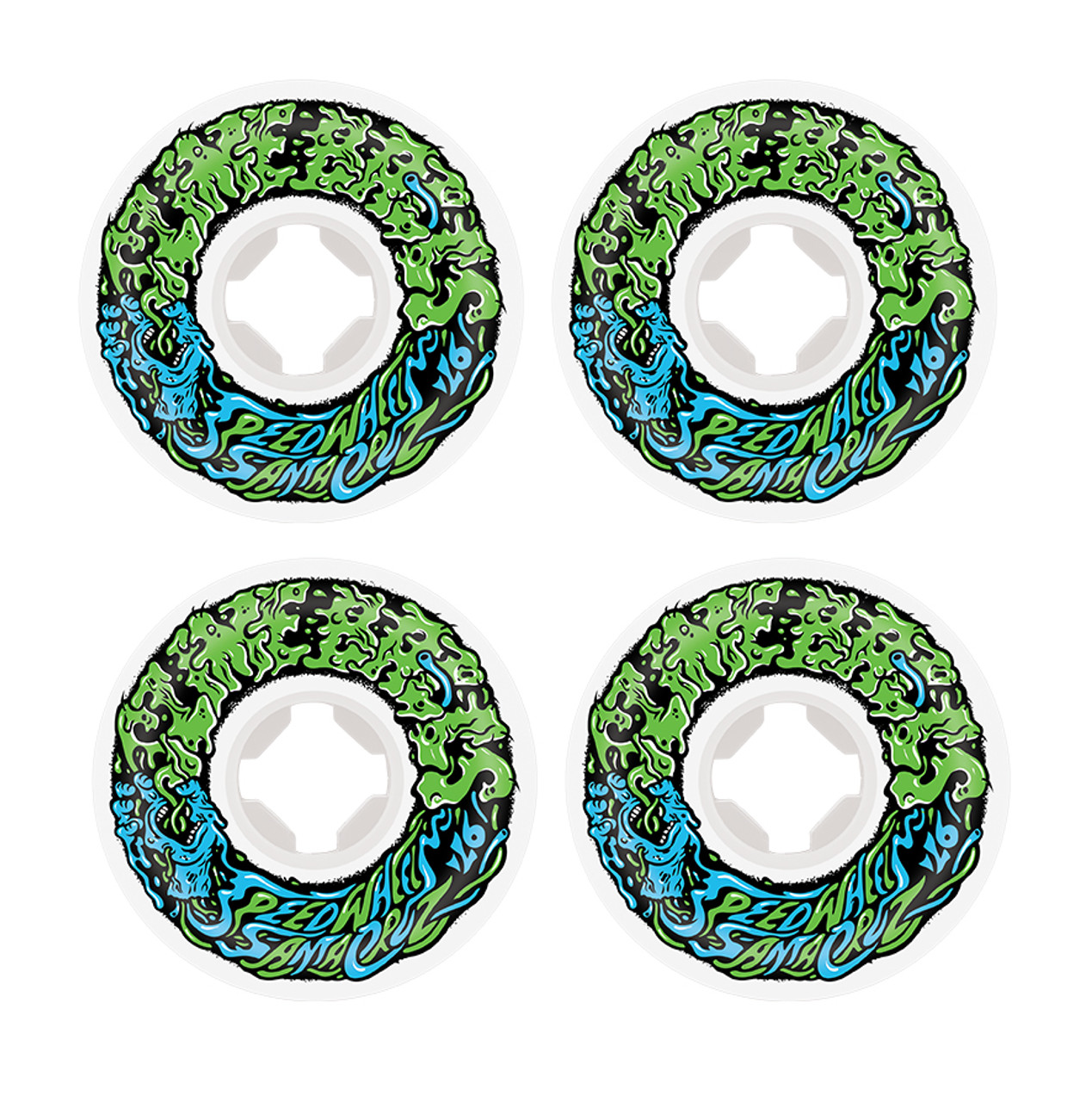 Santa Cruz Slime Balls Vomit Wheels Mini Green 97a 54mm