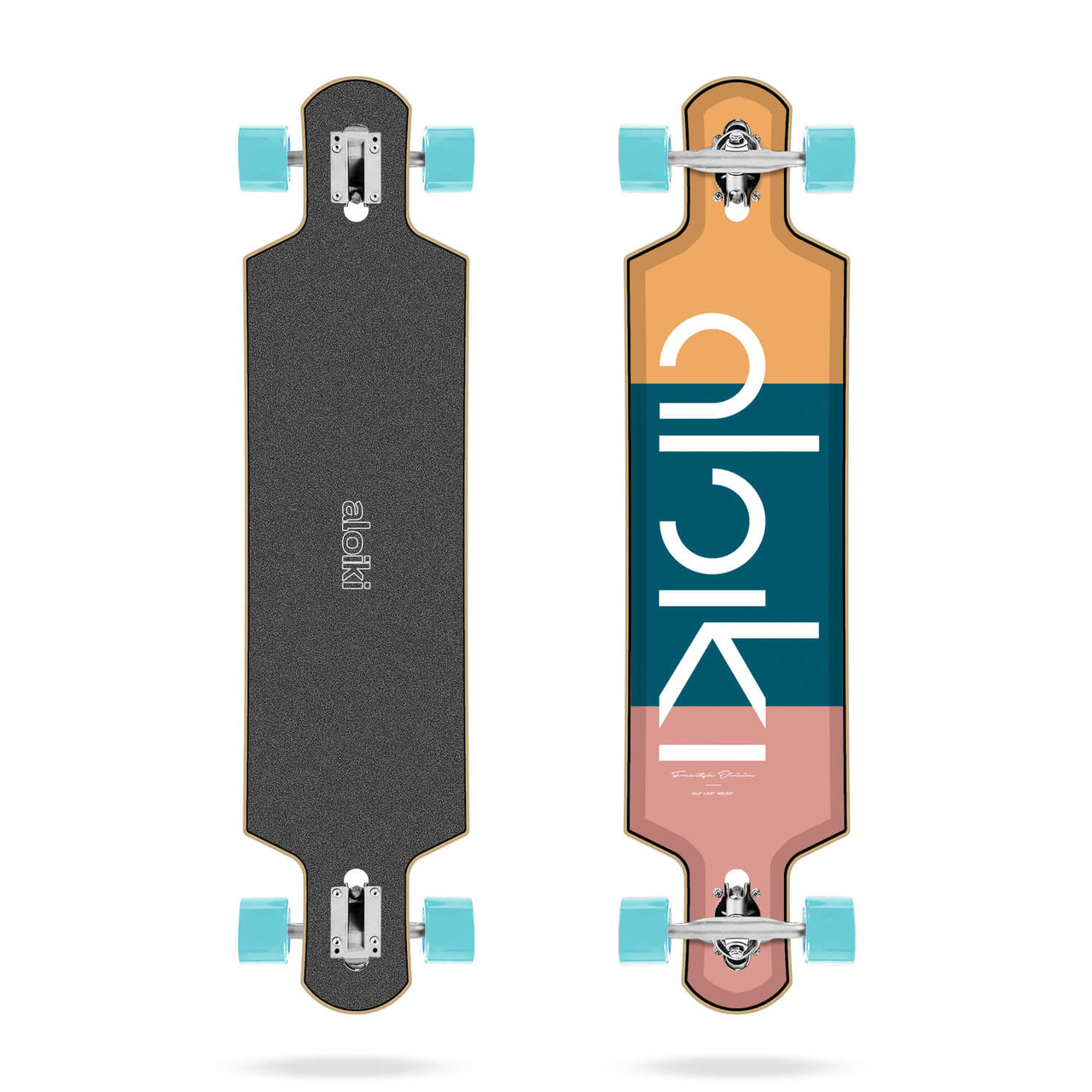 wijn Ongelofelijk vandaag Aloiki Longboards Tre Drop Through Complete Longboard 9.6" x 40.2"