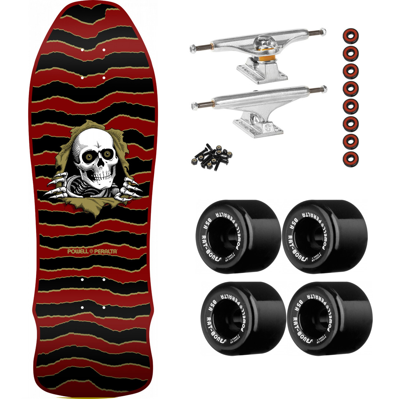 Powell Peralta Geegah Ripper Maroon, Independent, Rat Bones Black